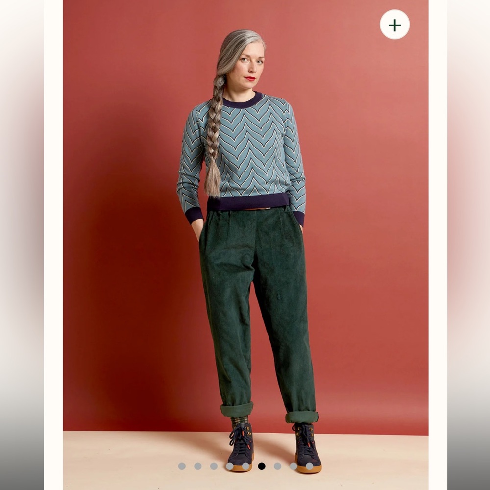 Green Corduroy Trousers Palava